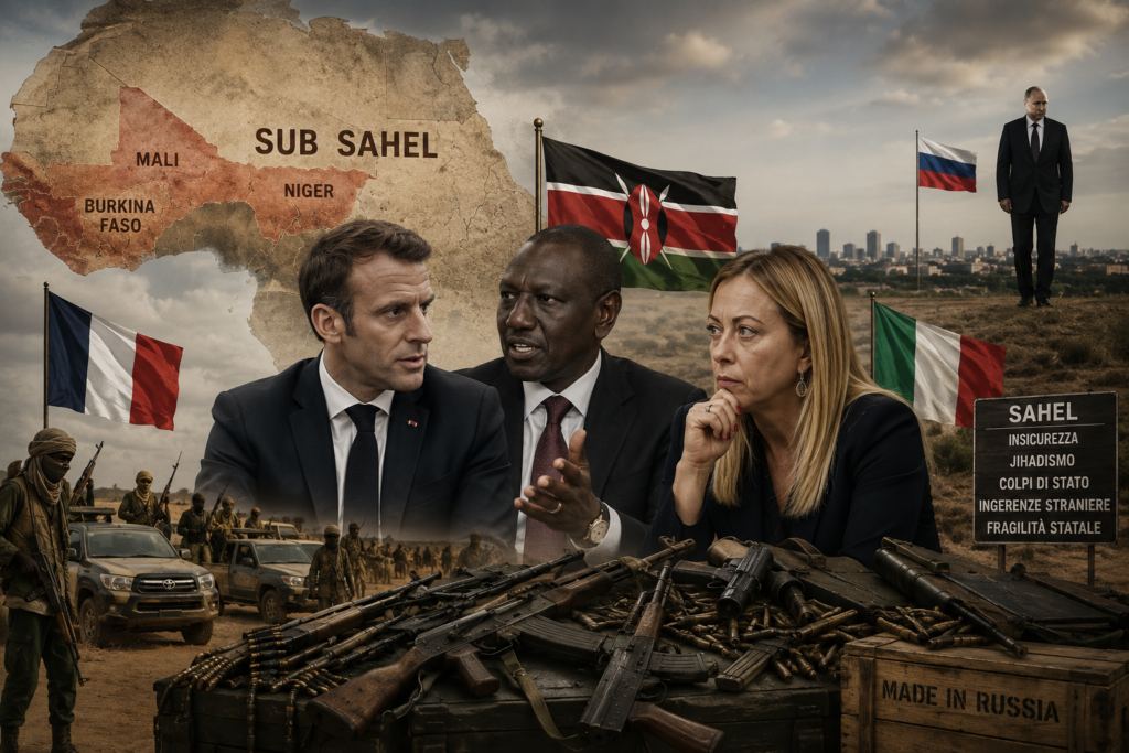 Emmanuel Macron in Kenya